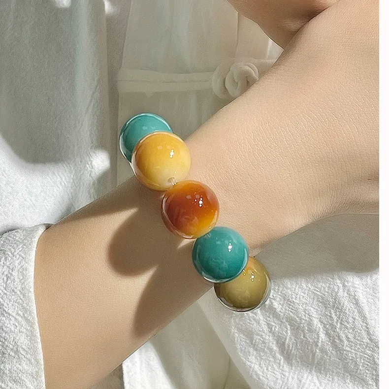 LINKY Laboratory White Jade Bodhi Bracelets Unisex-3