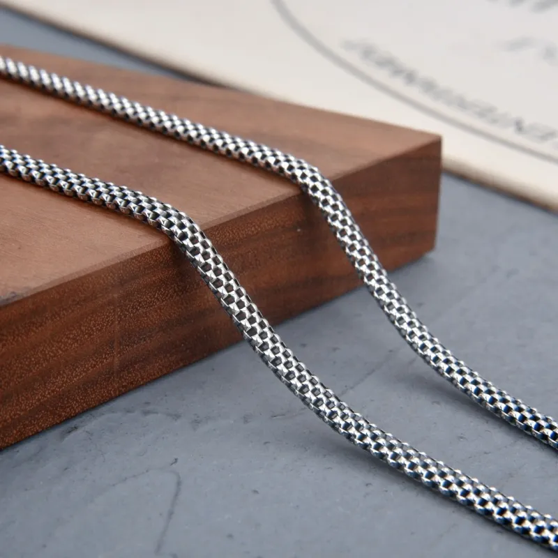 LINKY Laboratory S925 Silver Necklaces Unisex-4