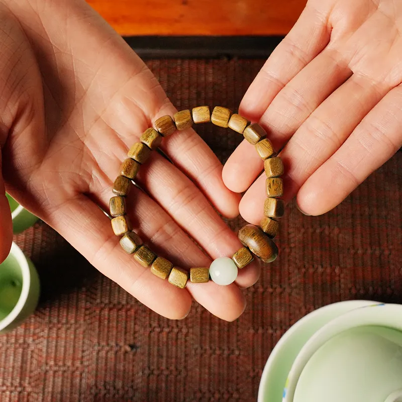 LINKY Laboratory Green Sandalwood Bracelets Unisex-7