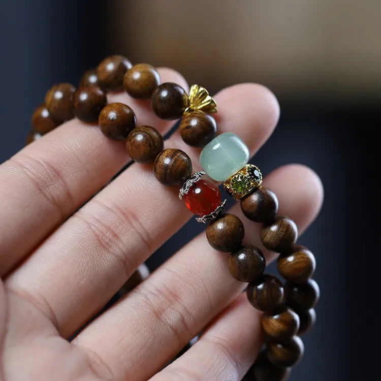 LINKY Laboratory Padauk Wooden Bracelets Unisex-7