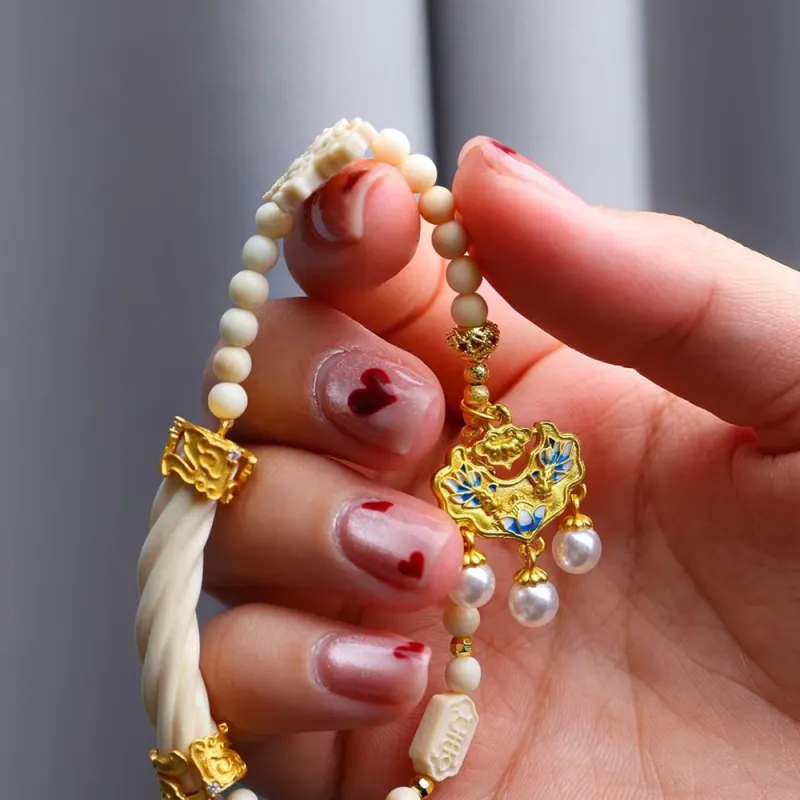 LINKY Laboratory Mammoth Jade Bracelets Unisex-7