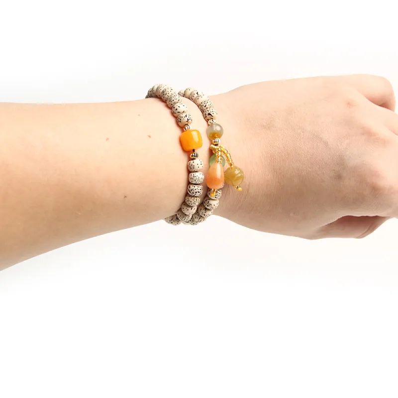 LINKY Laboratory Star Moon Bodhi Seeds Bracelets Unisex-6