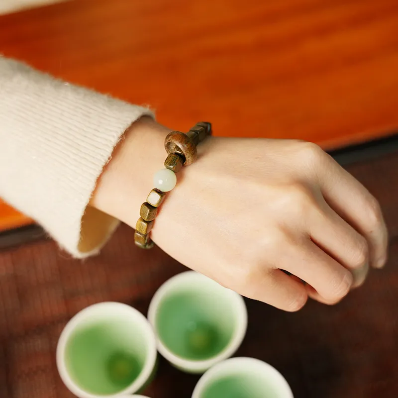 LINKY Laboratory Green Sandalwood Bracelets Unisex-5
