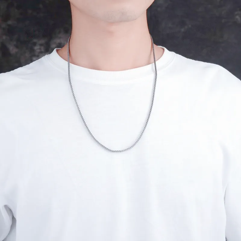 LINKY Laboratory S925 Silver Necklaces Unisex-3