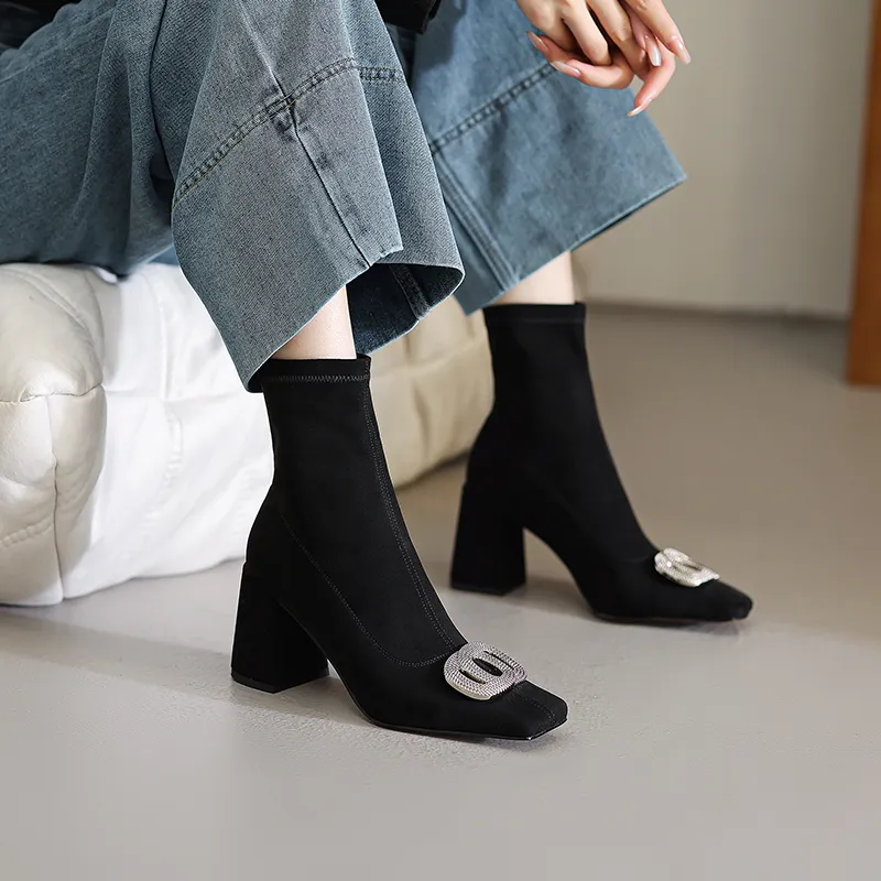 Ruby L Ankle Boots 8cm Women's Black-2