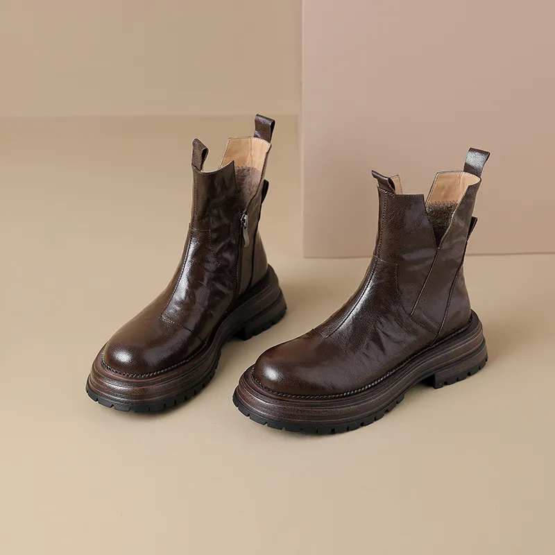 Ruby L Ankle Boots Women's Black Brown-3