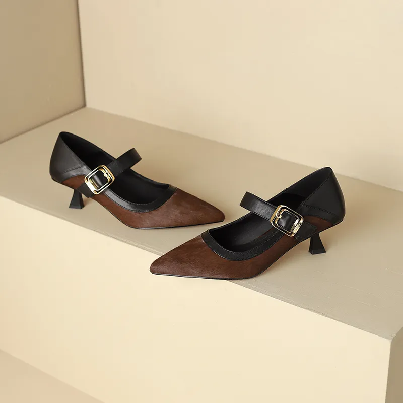 Ruby L Slim Heel High Heels 5cm Women's-3