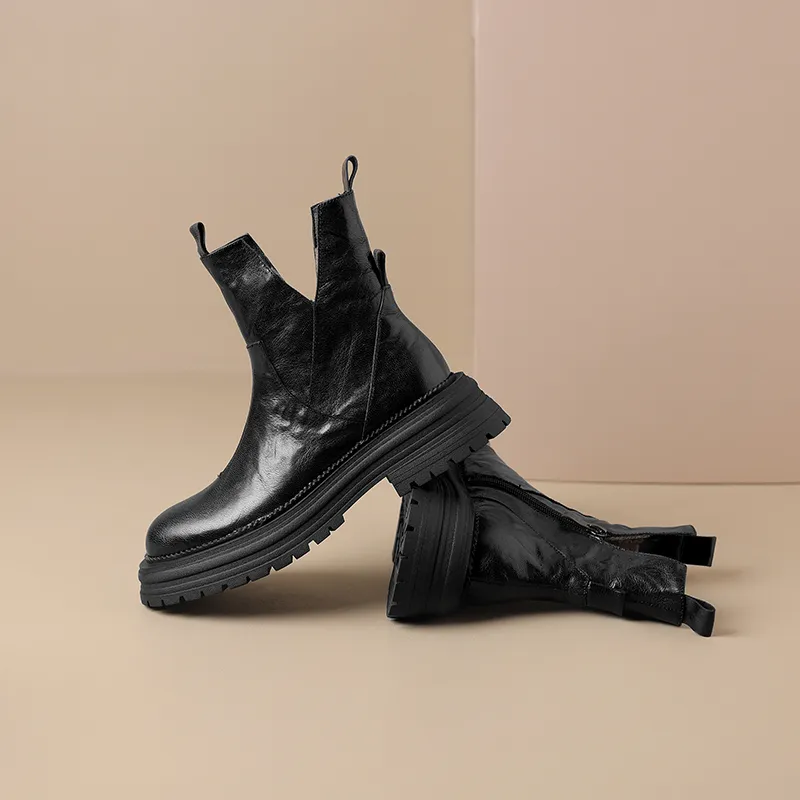Ruby L Ankle Boots Women's Black Brown-1