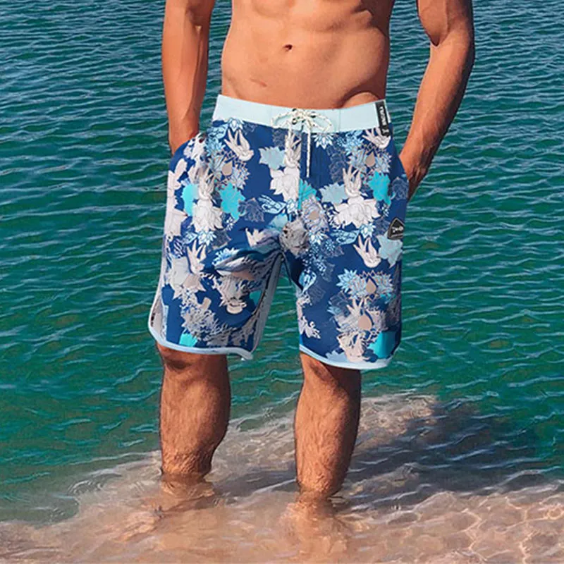DUNKELVOLK Beach Shorts Men's Dark Sky Blue-4