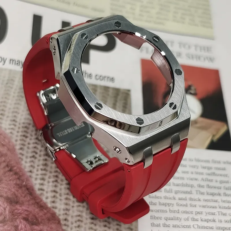 Vickit Offshore Silver Shell Collection Watch Cases Unisex-40