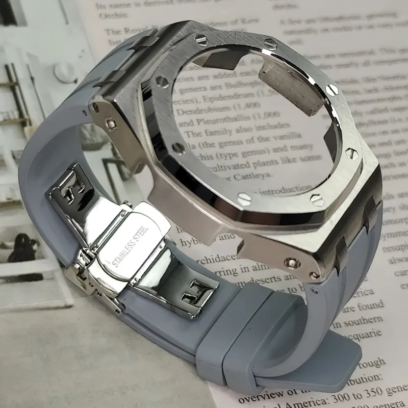 Vickit Offshore Silver Shell Collection Watch Cases Unisex-34