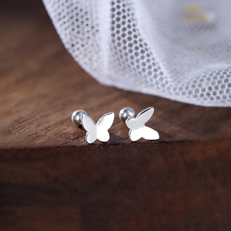 DTOTO 999 Fine Silver Stud Earrings Unisex-3