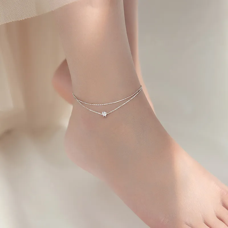 DTOTO S925 Silver Anklets Unisex-4