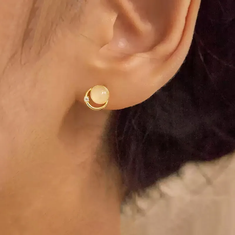 DTOTO 999 Fine Silver Stud Earrings Unisex-1