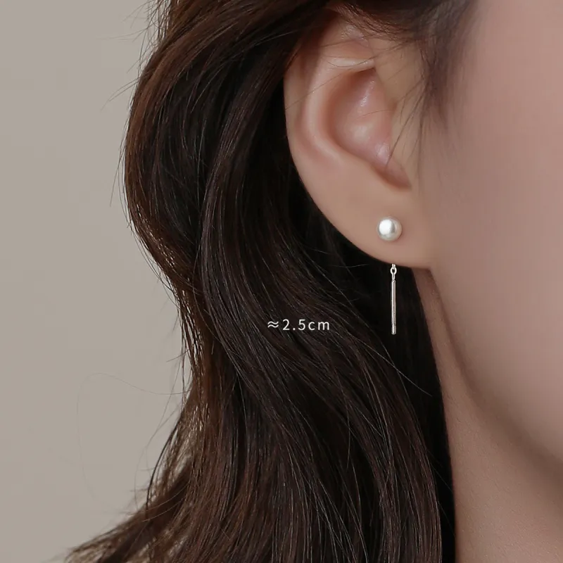DTOTO S999 Fine Silver Drop Earrings Women's-2