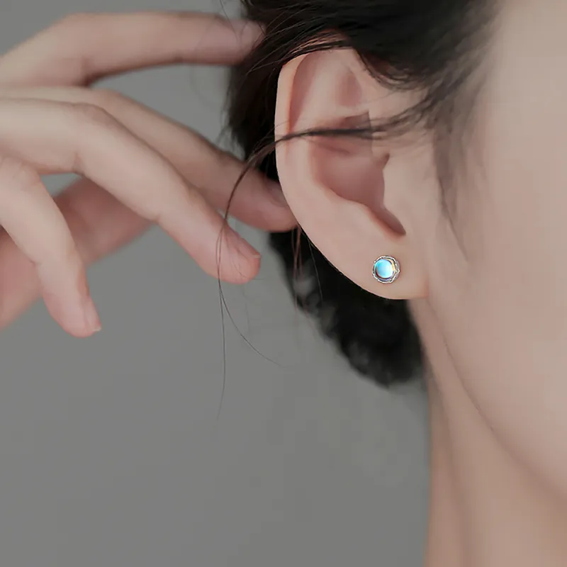 DTOTO S925 Silver Stud Earrings Unisex-2