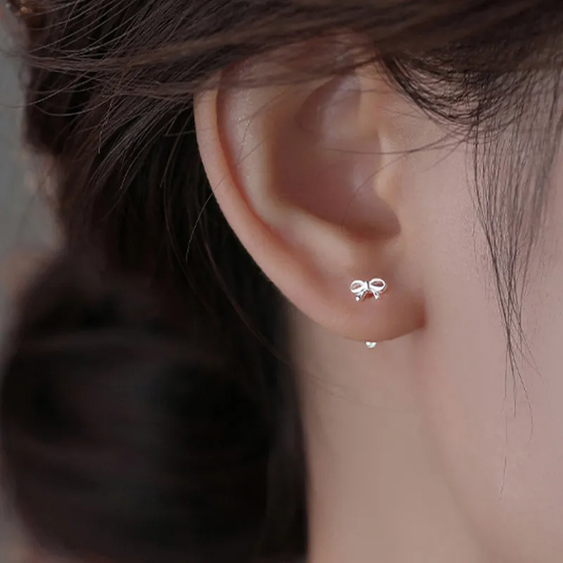 DTOTO 999 Fine Silver Stud Earrings Unisex-4