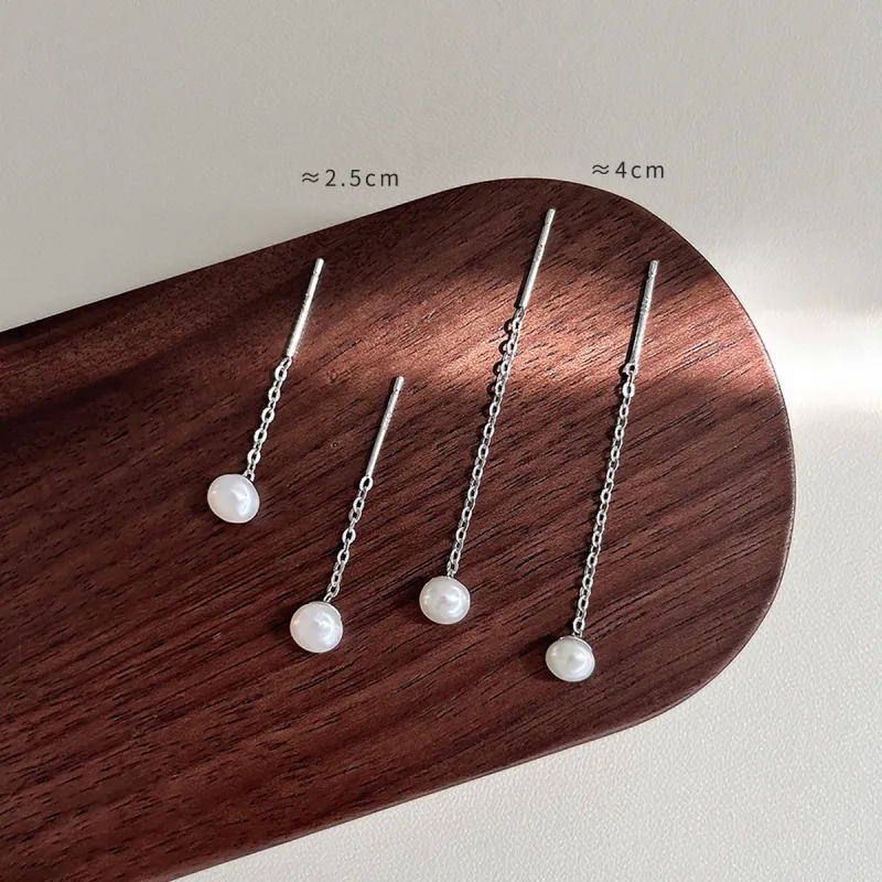 DTOTO S999 Fine Silver Drop Earrings Women's-4