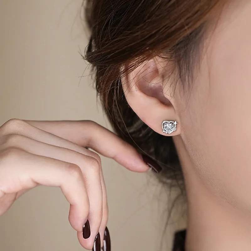 DTOTO 999 Fine Silver Stud Earrings Unisex-1