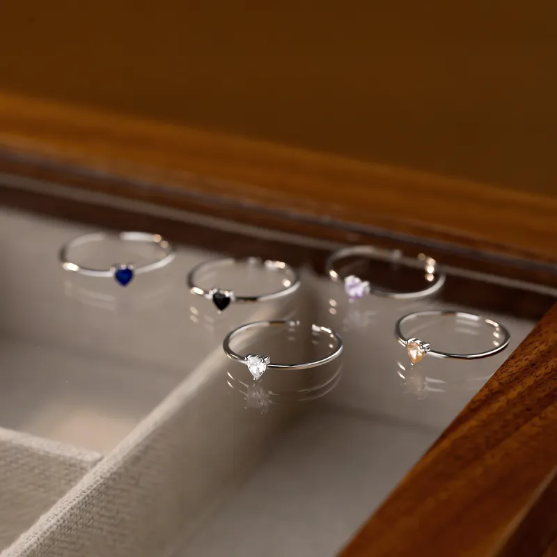 DTOTO 925 Sterling Silver Rings Unisex-7