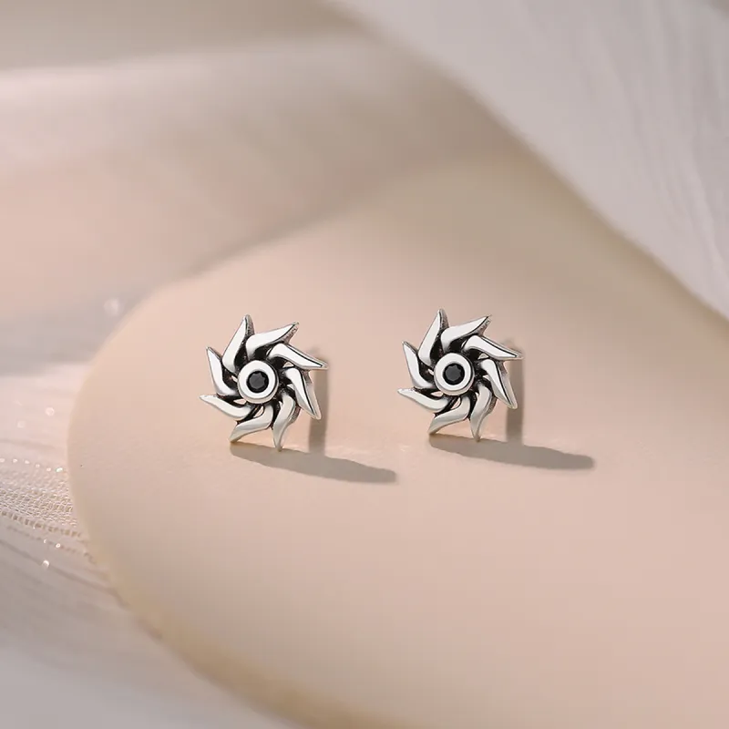 DTOTO 999 Fine Silver Stud Earrings Unisex-3