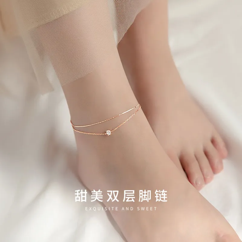 DTOTO S925 Silver Anklets Unisex-1