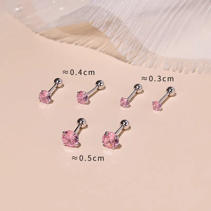 DTOTO S999 Fine Silver Stud Earrings Unisex-9