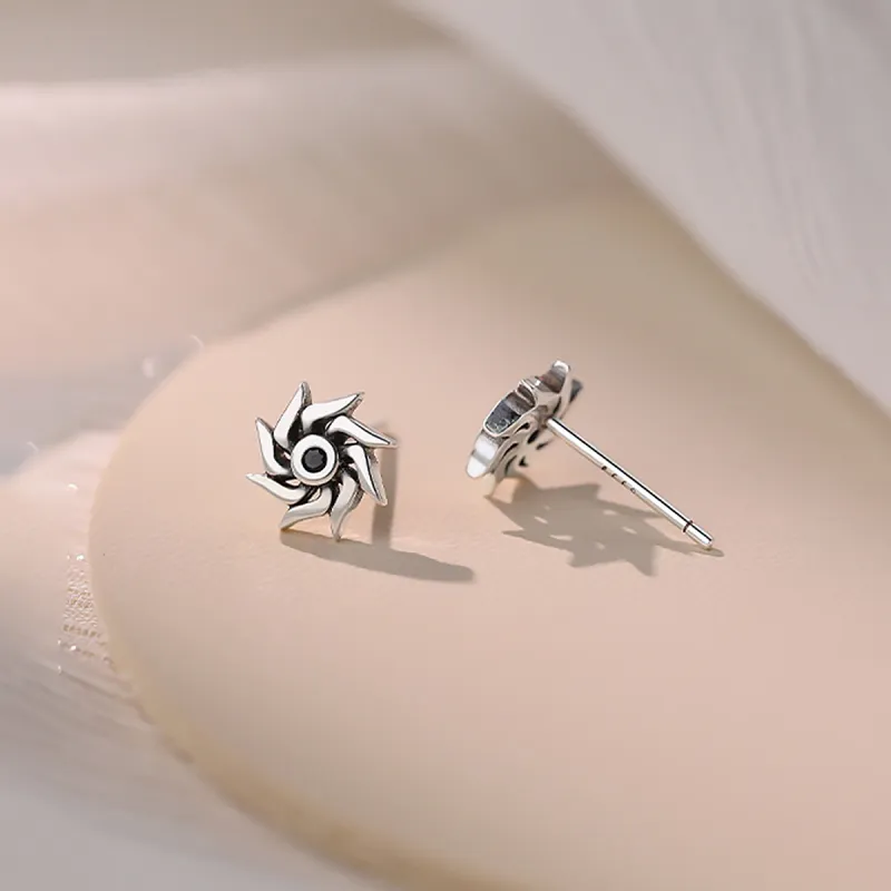 DTOTO 999 Fine Silver Stud Earrings Unisex-4