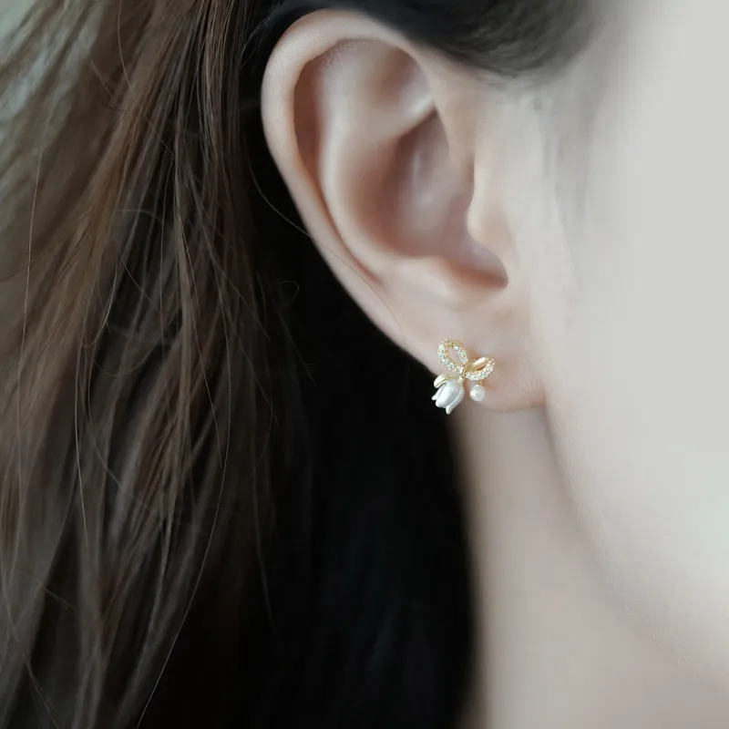 DTOTO S925 Silver Stud Earrings Unisex-1