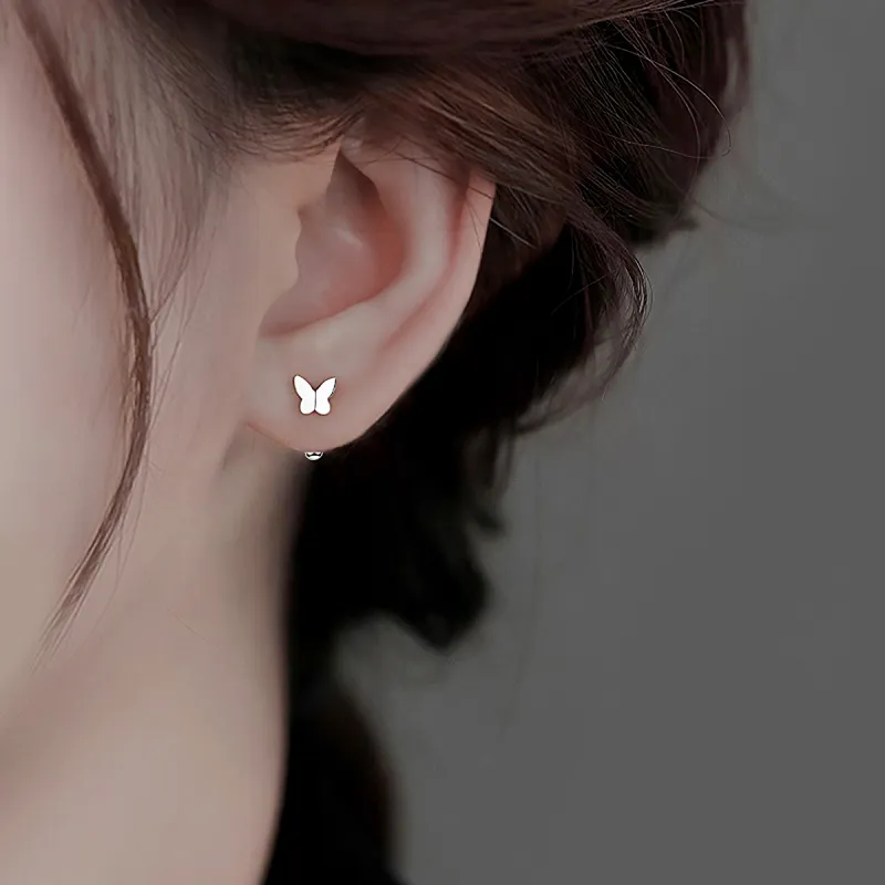 DTOTO 999 Fine Silver Stud Earrings Unisex-4