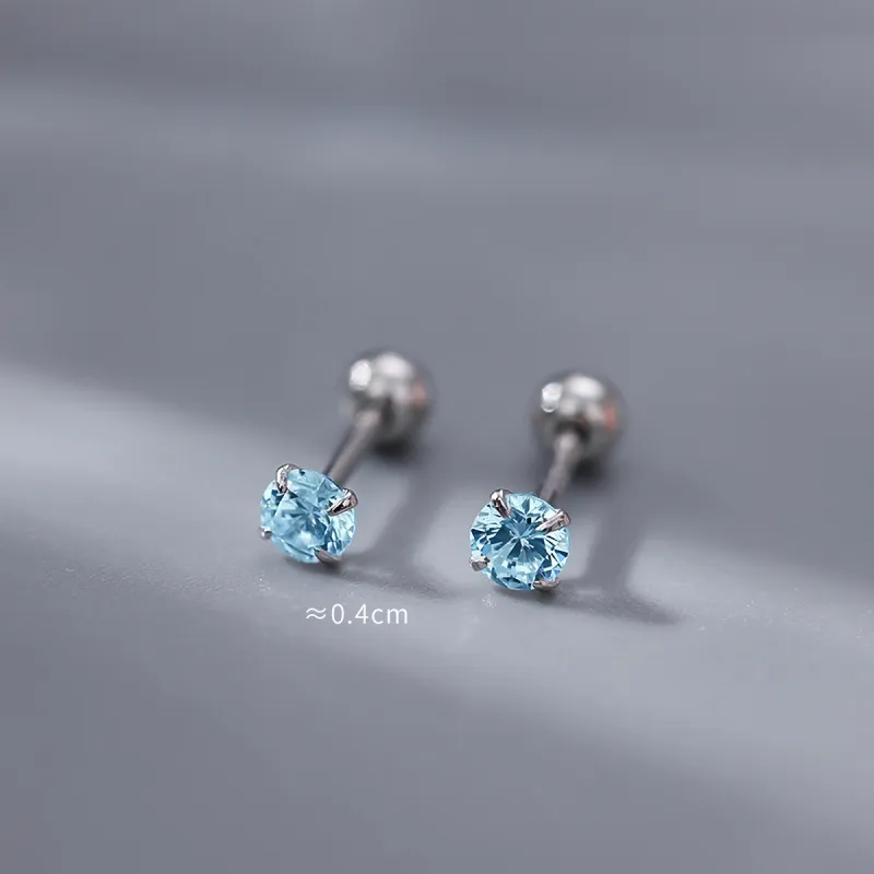 DTOTO S999 Fine Silver Stud Earrings Unisex-13