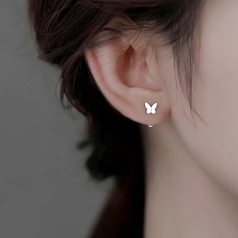 DTOTO 999 Fine Silver Stud Earrings Unisex-5
