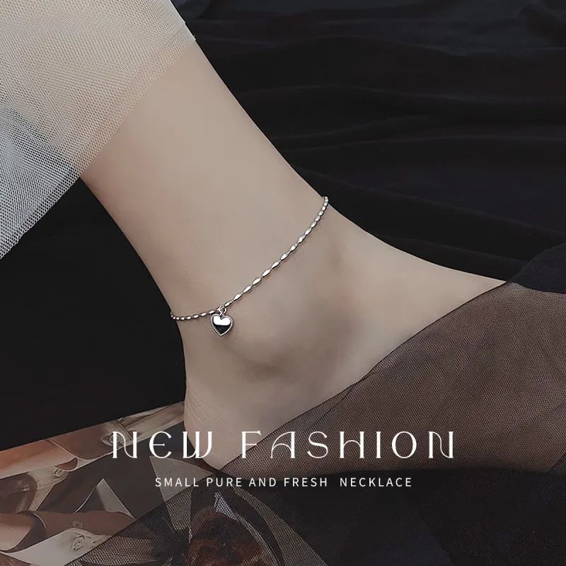DTOTO 925 Sterling Silver Anklets Unisex-1