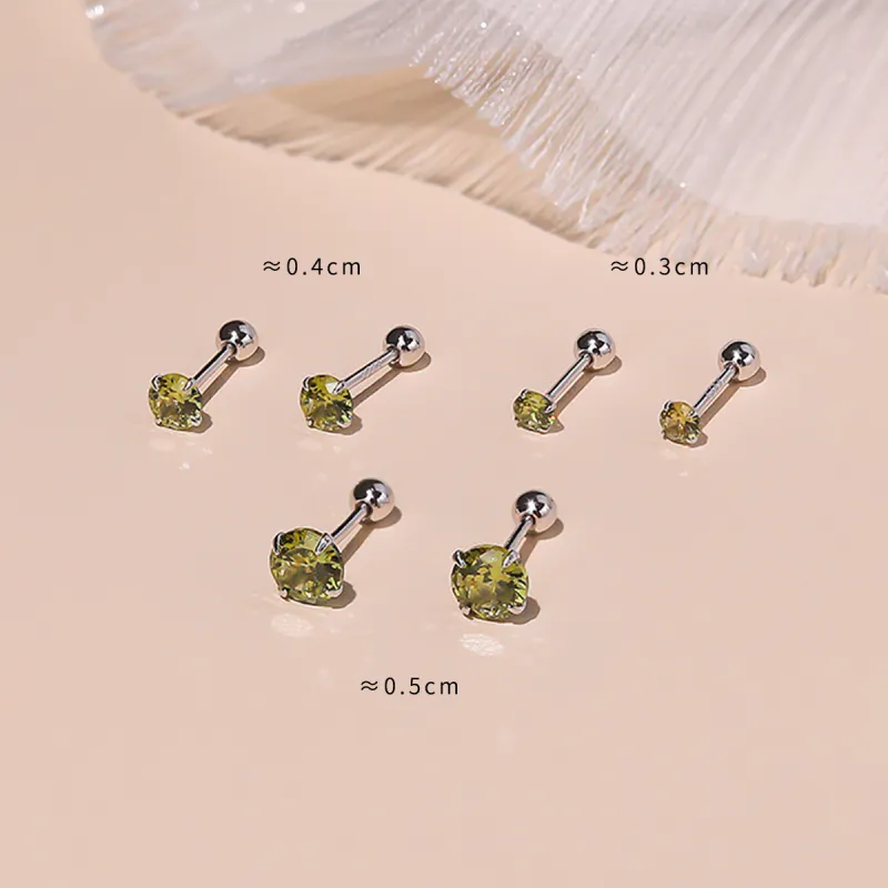 DTOTO S999 Fine Silver Stud Earrings Unisex-17
