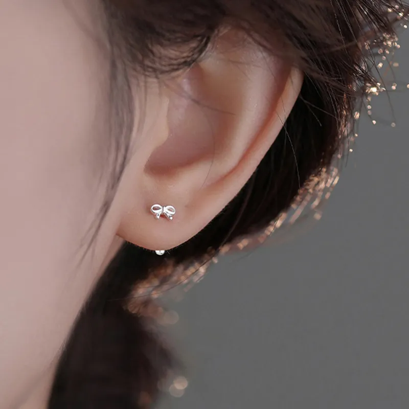 DTOTO 999 Fine Silver Stud Earrings Unisex-5