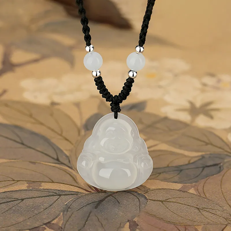DTOTO Chalcedony Jade Necklaces Unisex-2