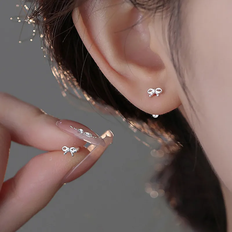 DTOTO 999 Fine Silver Stud Earrings Unisex-3