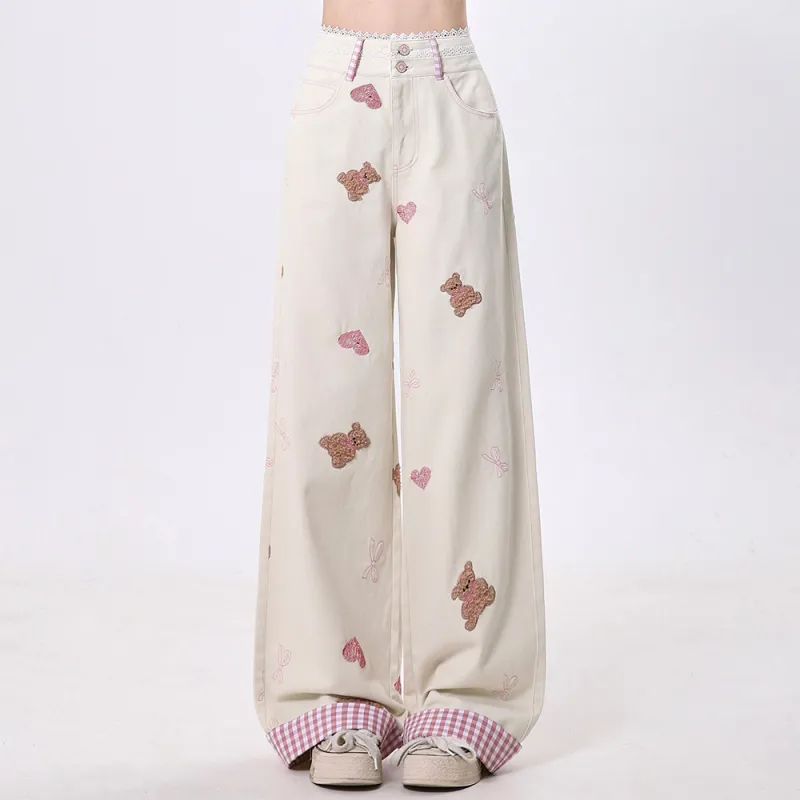 Lizisw Casual Pants Women's Pink-2
