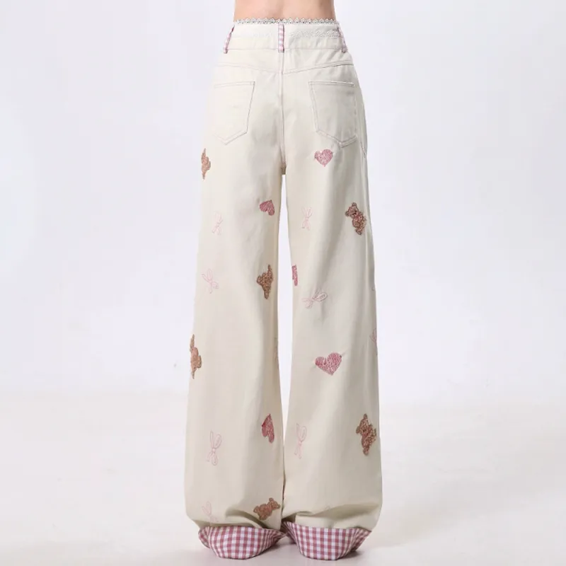 Lizisw Casual Pants Women's Pink-5