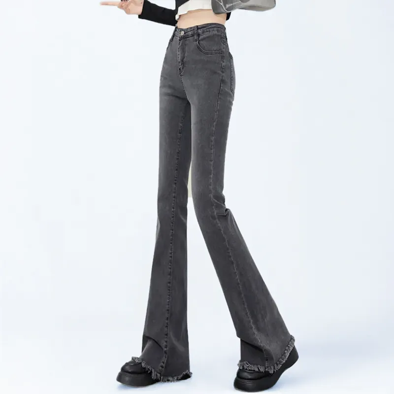 Lizisw Casual Pants Women's Carbon Gray-8