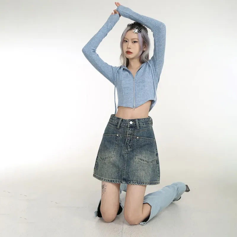 Spicy Gals Denim Short Skirts Women's-2