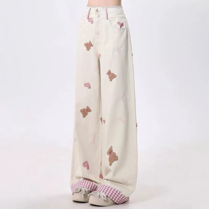 Lizisw Casual Pants Women's Pink-3