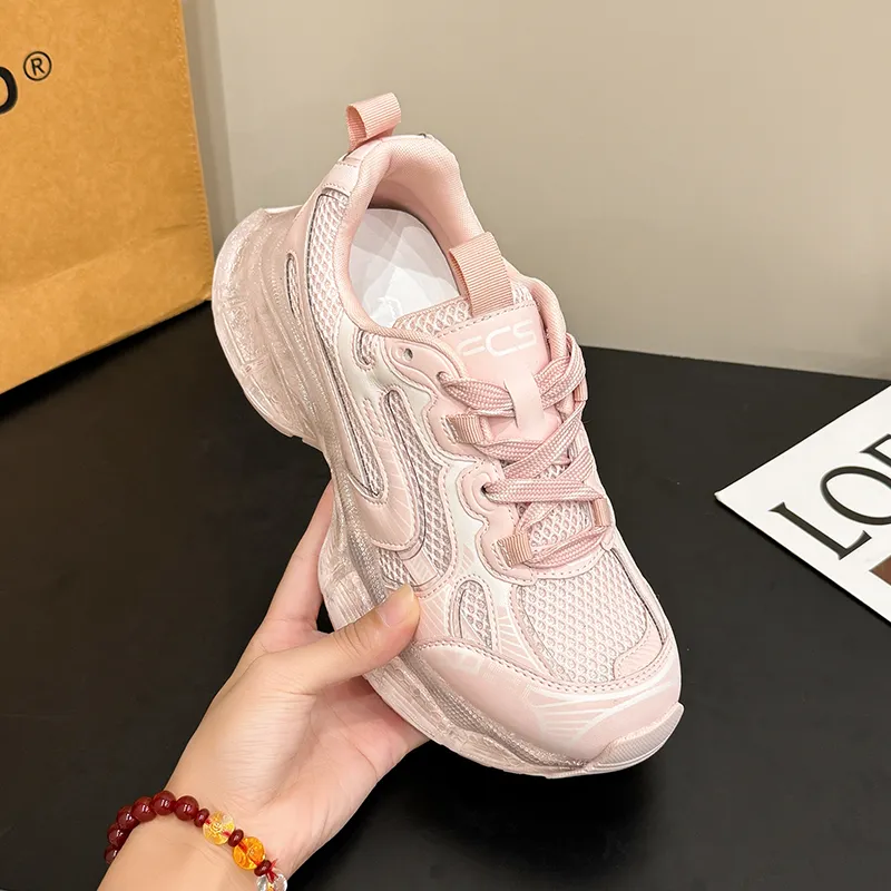 VKOI 1999 Rubber Sole Height Increasing Lightweight Slip Resistant Low Top Chunky Sneakers Women's-12
