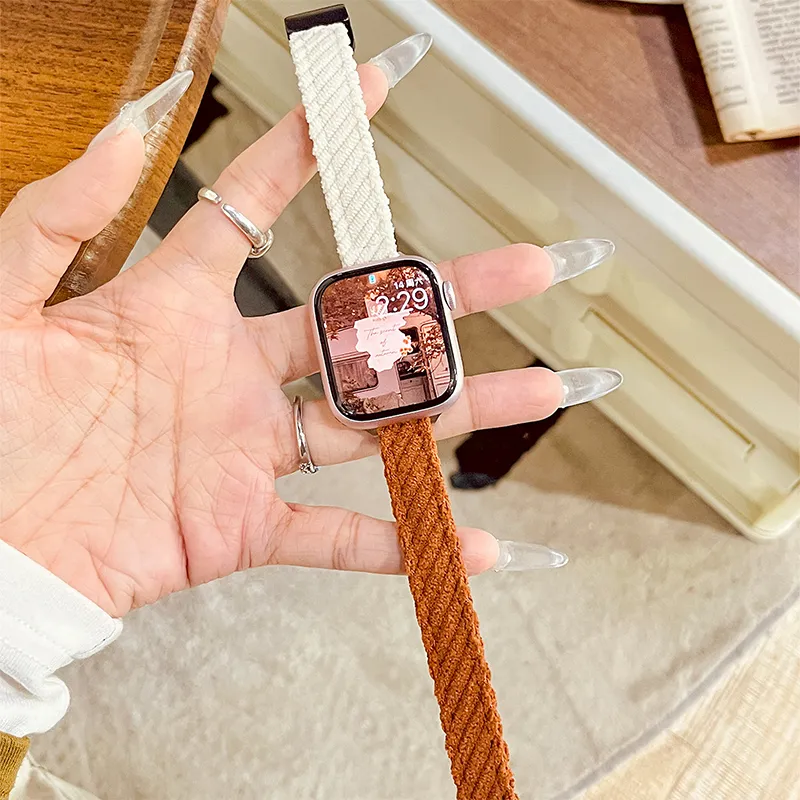Fly Watch Band Apple Compatibility Corduroy Material-3