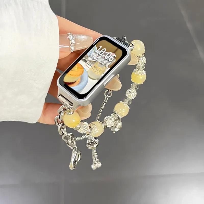Fly Watch Band Huawei Compatibility Glass Beads Material-1
