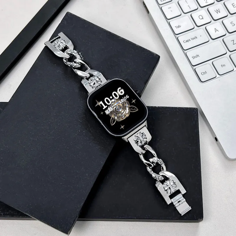 Fly Xiaomi Red Beige Compatibility Watch Band Metal-3