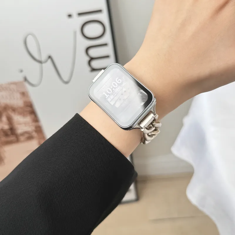 Fly Watch Band Xiaomi Red Beige Compatibility 158mm Metal-11