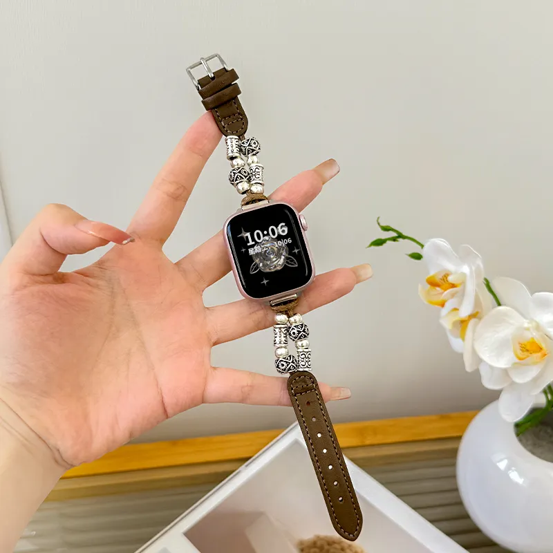 Fly Watch Band Apple Compatibility Genuine Leather Material-5