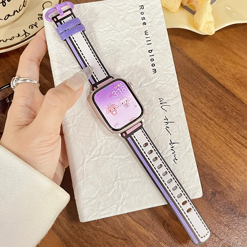 Fly Watch Band Apple Compatibility Genuine Leather Material-2