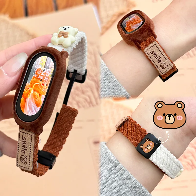 Fly Xiaomi Compatibility Watch Band 145~210mm Corduroy Material-8
